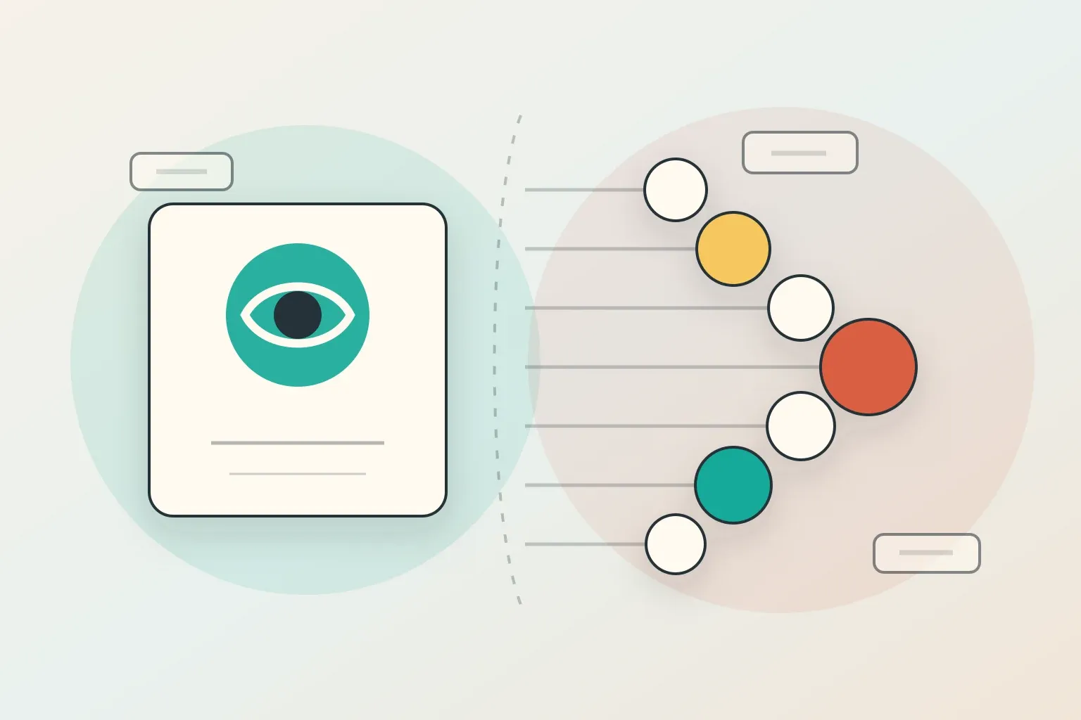 Editorial illustration comparing one focused agent with a larger multi-agent system using more compute